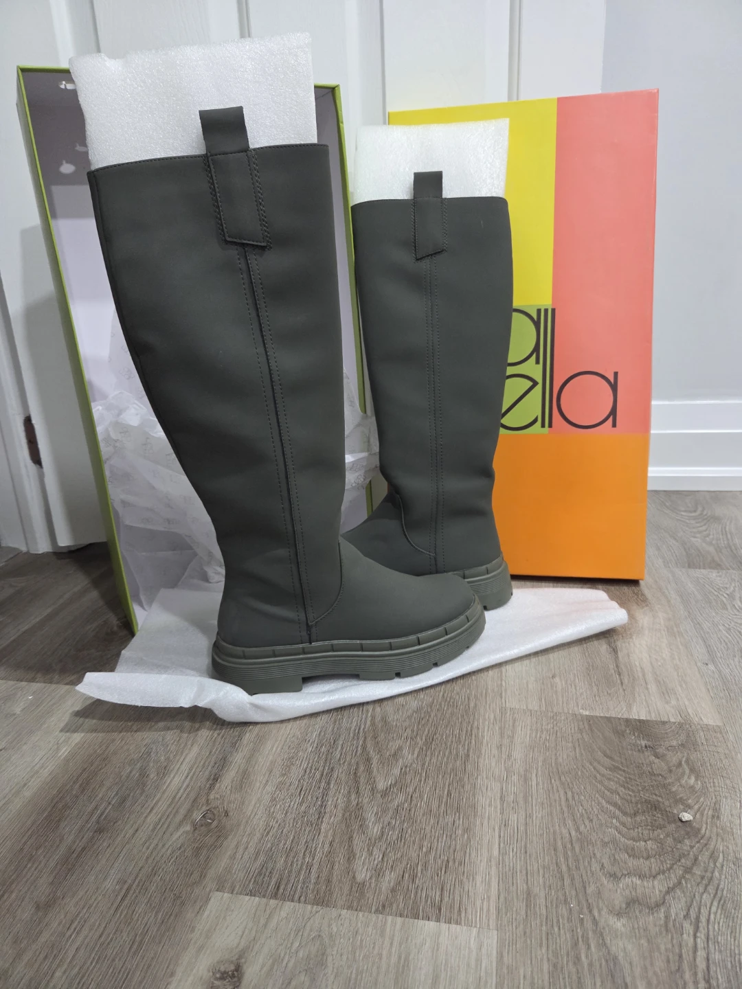 Maldella Tall Boots - Olive Green - photo 2