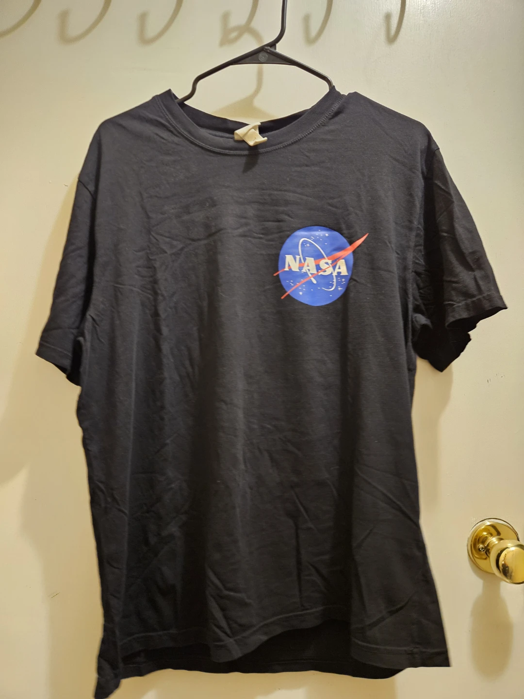 H&M NASA Logo T-Shirt - Black, Size L