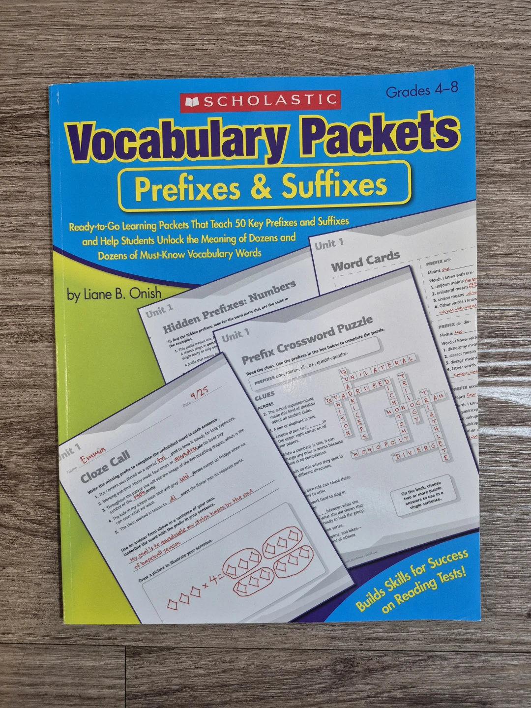 Scholastic Vocabulary Packets: Prefixes & Suffixes Grades 4-8