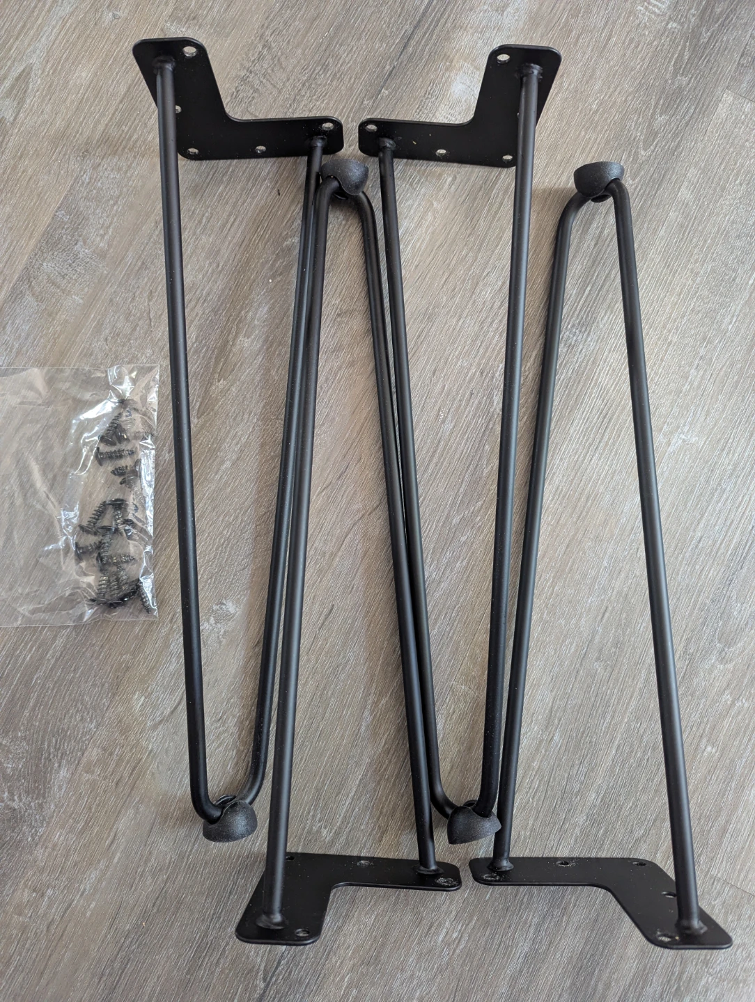 16" Satin Black Heavy Duty Legs(Set of 4)