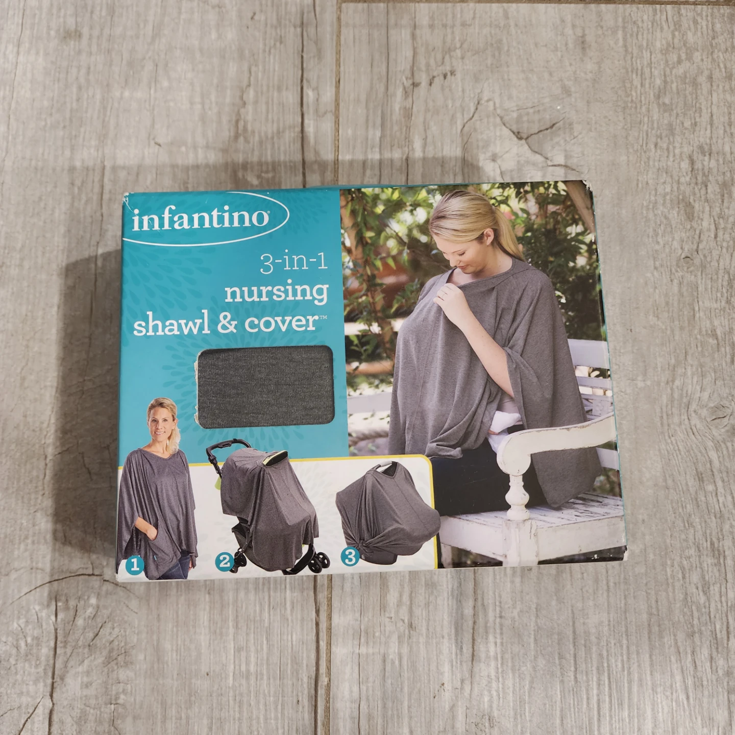 Infantino 3-in-1 Nursing Shawl & Cover