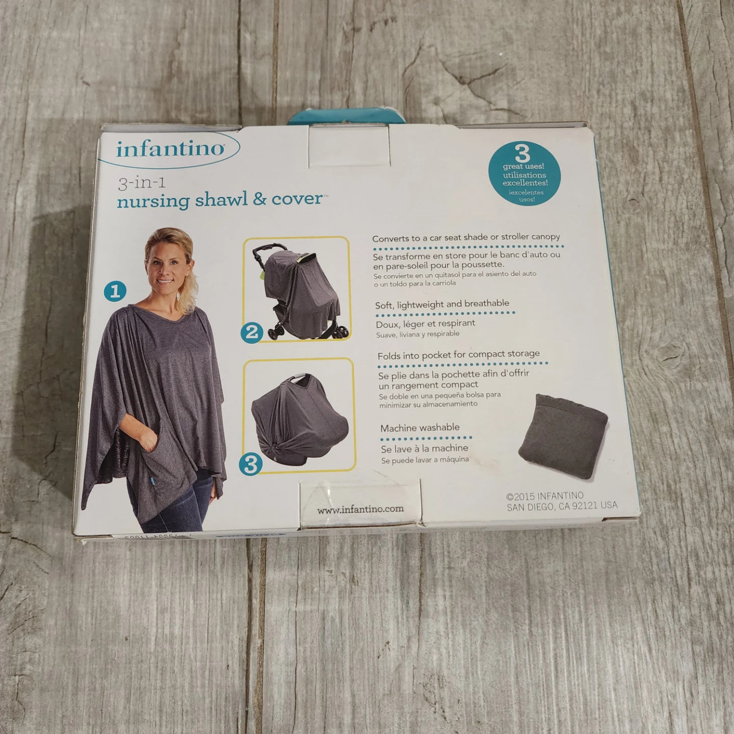 Infantino 3-in-1 Nursing Shawl & Cover - photo 2