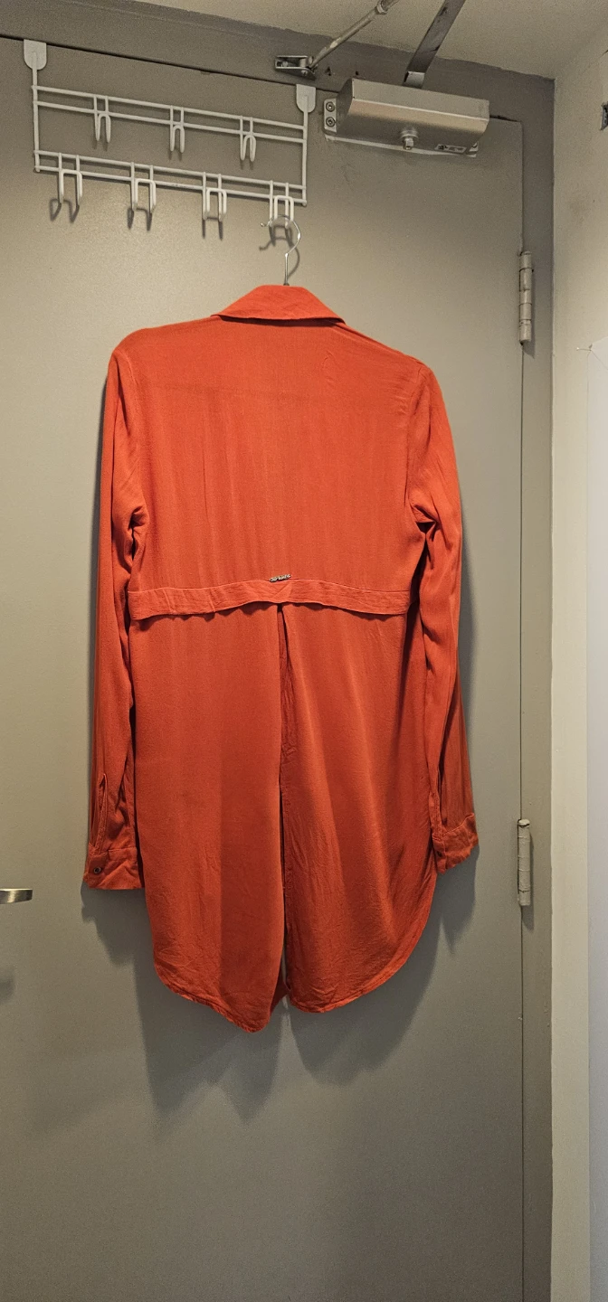 Enzzo Orange Button-Up Shirt - Size S - photo 5