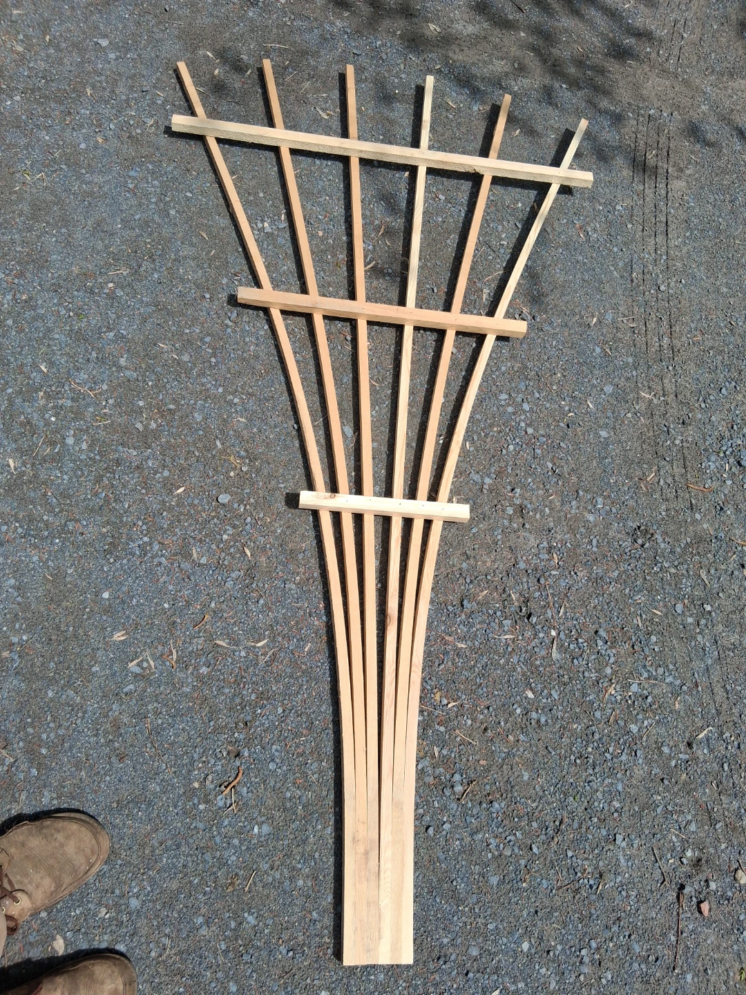 Wooden Fan Trellis