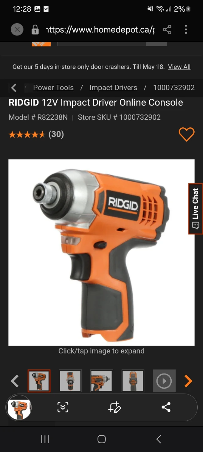 Ridgid impact driver - photo 2