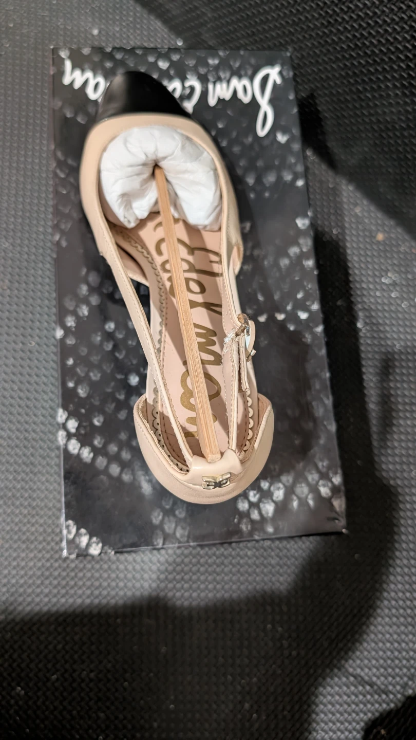 Sam Edelman Leah Cap Toe Pumps - Nude/Black, Size 5.5 - photo 3