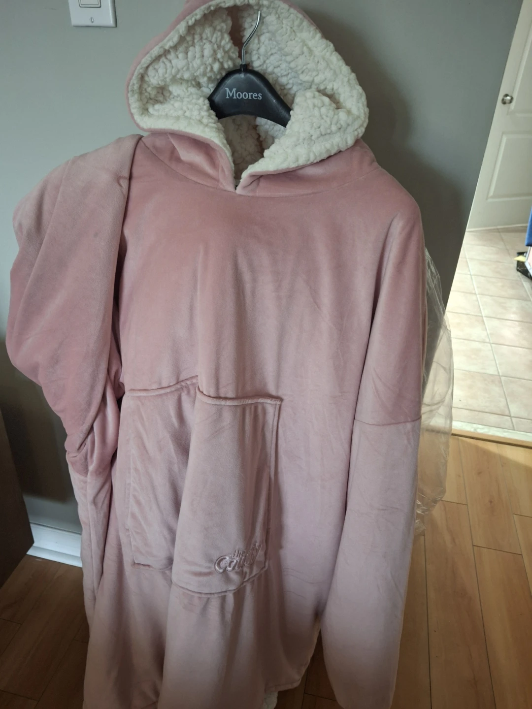 The Comfy Pink Oversized Hoodie Blanket
