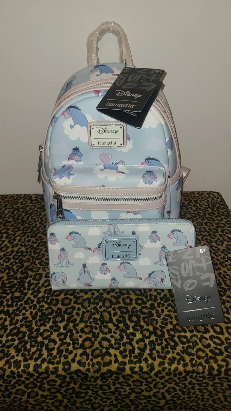Loungefly Disney Eeyore Mini Backpack and Wallet Set
