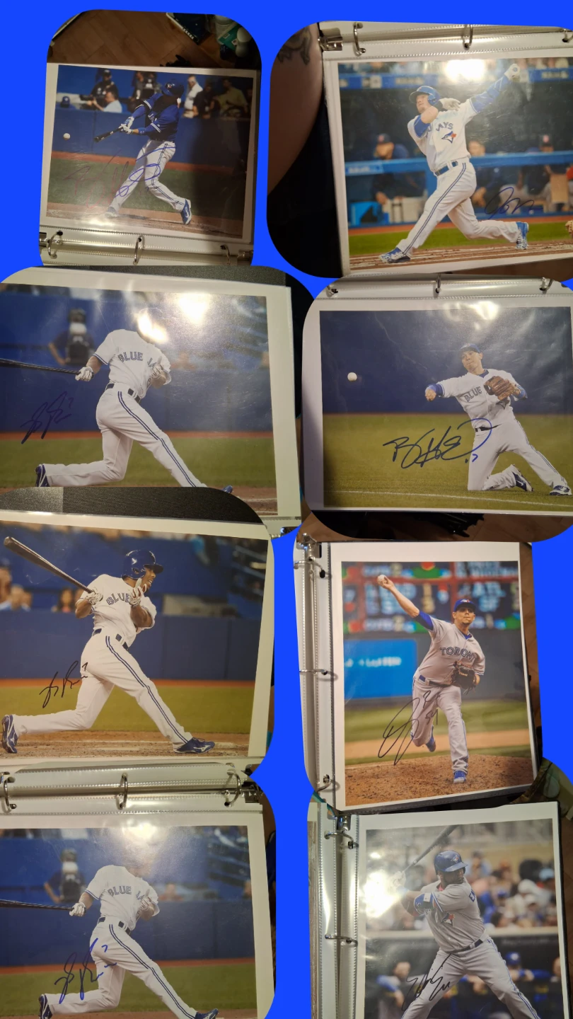 Lot of 12 Signed Sports Photos - Baseball, Hockey, Football - photo 2