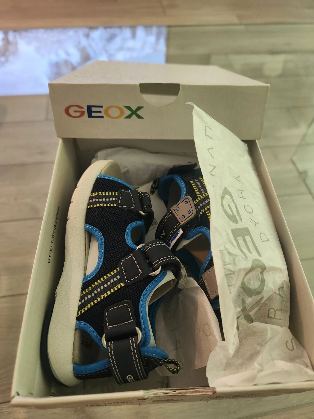 Geox Kids Sandals Size 8 USA Blue/Navy