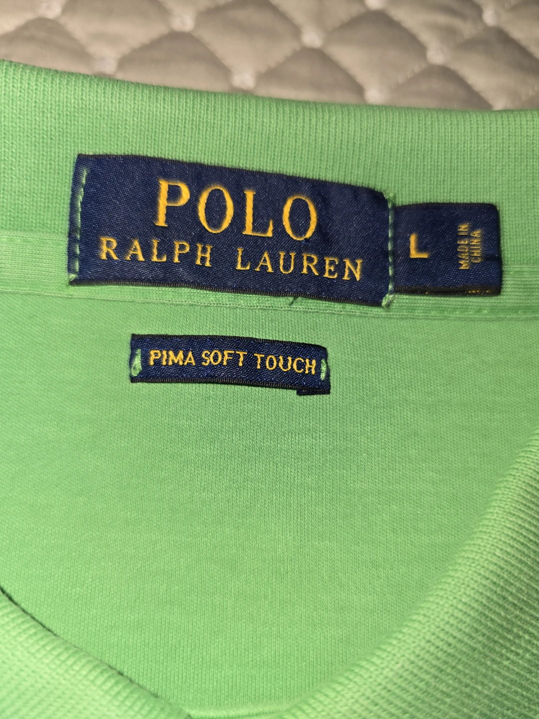 Lg - Ralph Lauren Men's Green Polo Shirt (CLEAN) - photo 5