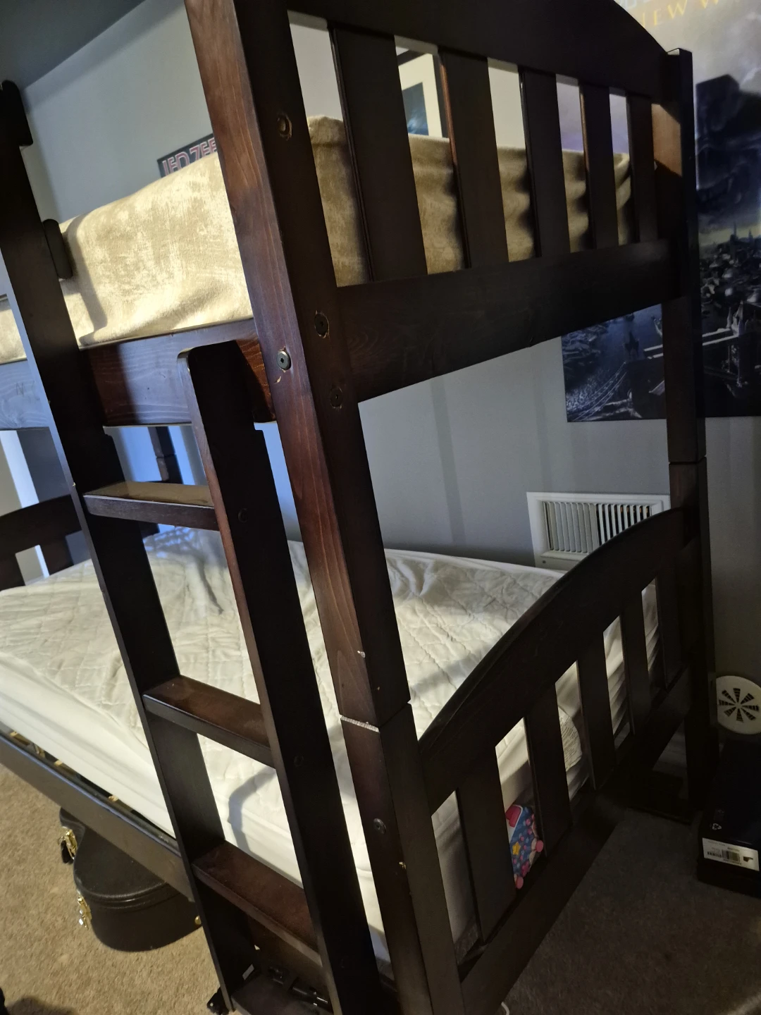 Wooden Bunk Bed with Mattresses - photo 3