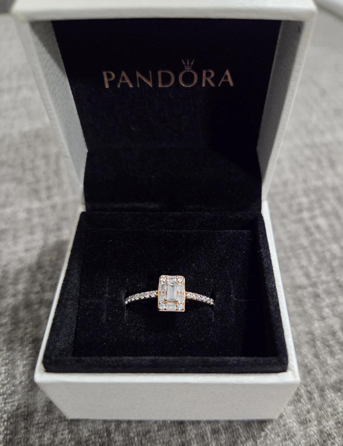 Pandora Rose Gold Diamond Ring