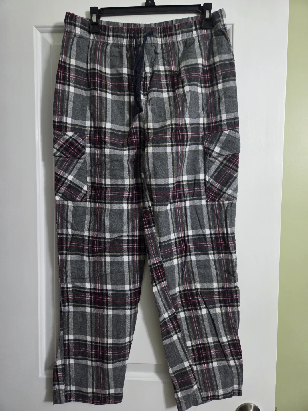 Kolby Plaid Flannel Cargo Pajama Pants TG