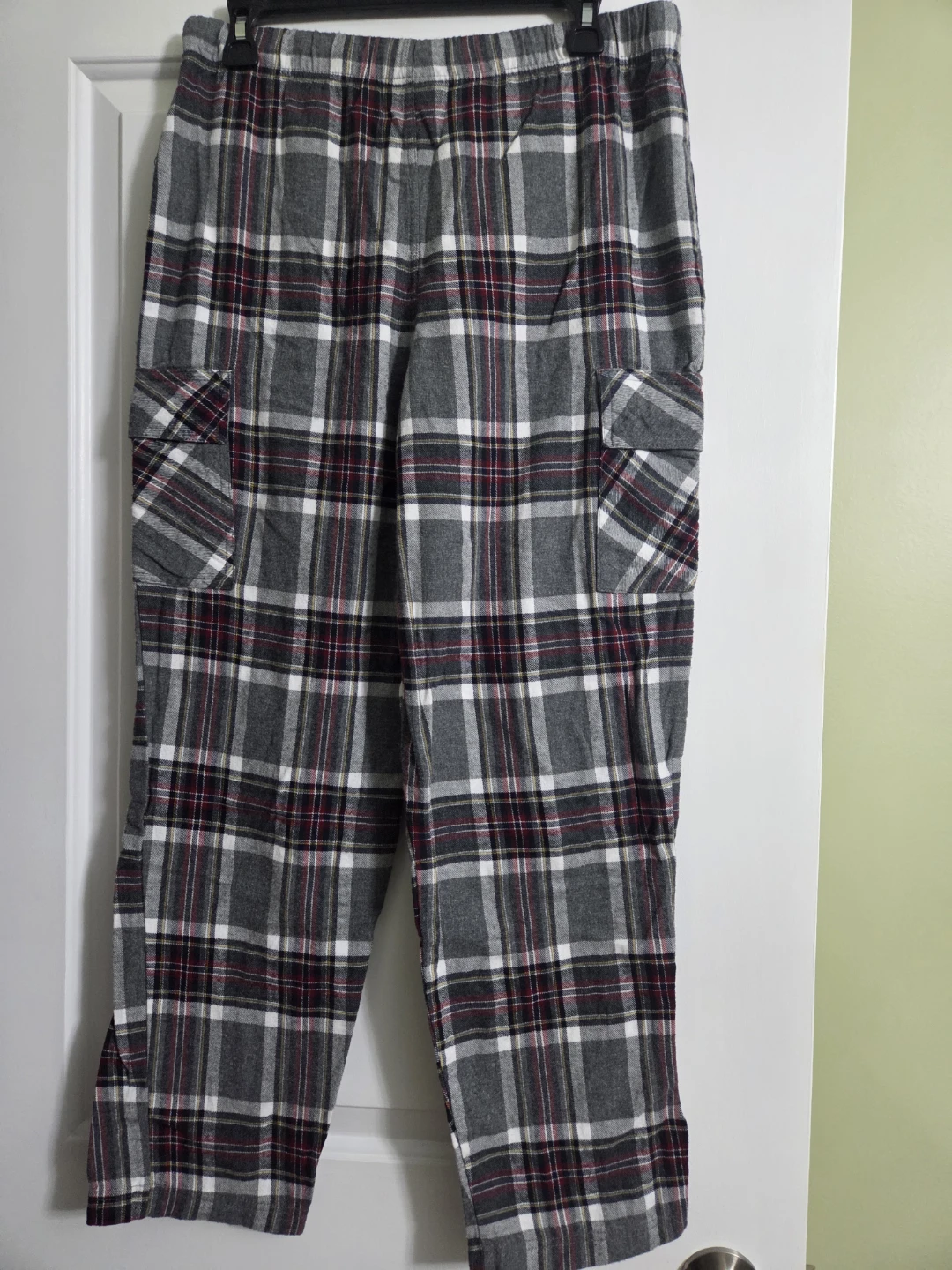 Kolby Plaid Flannel Cargo Pajama Pants TG - photo 2