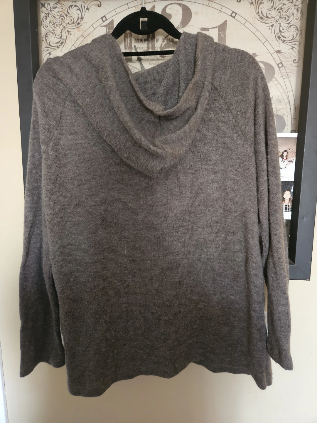 Grey Lace-Up Hoodie - photo 2