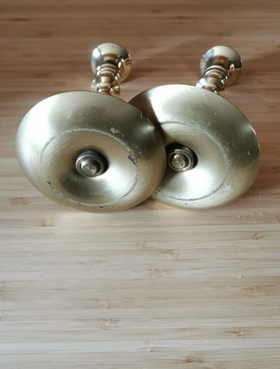 Vintage Baldwin Brass Saucer Base Candlestick Holders Set of 2 - photo 5