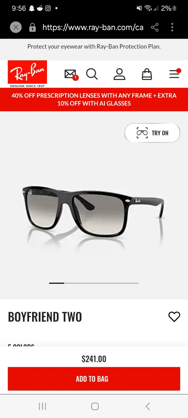 Raybans sunglasses - photo 2