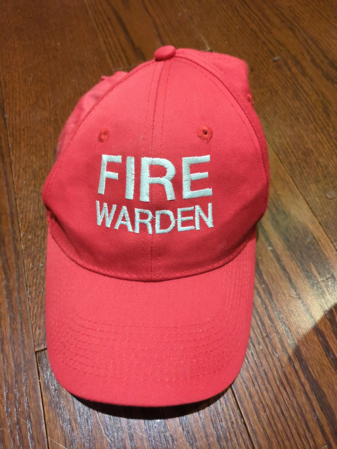Free red Fire Warden cap