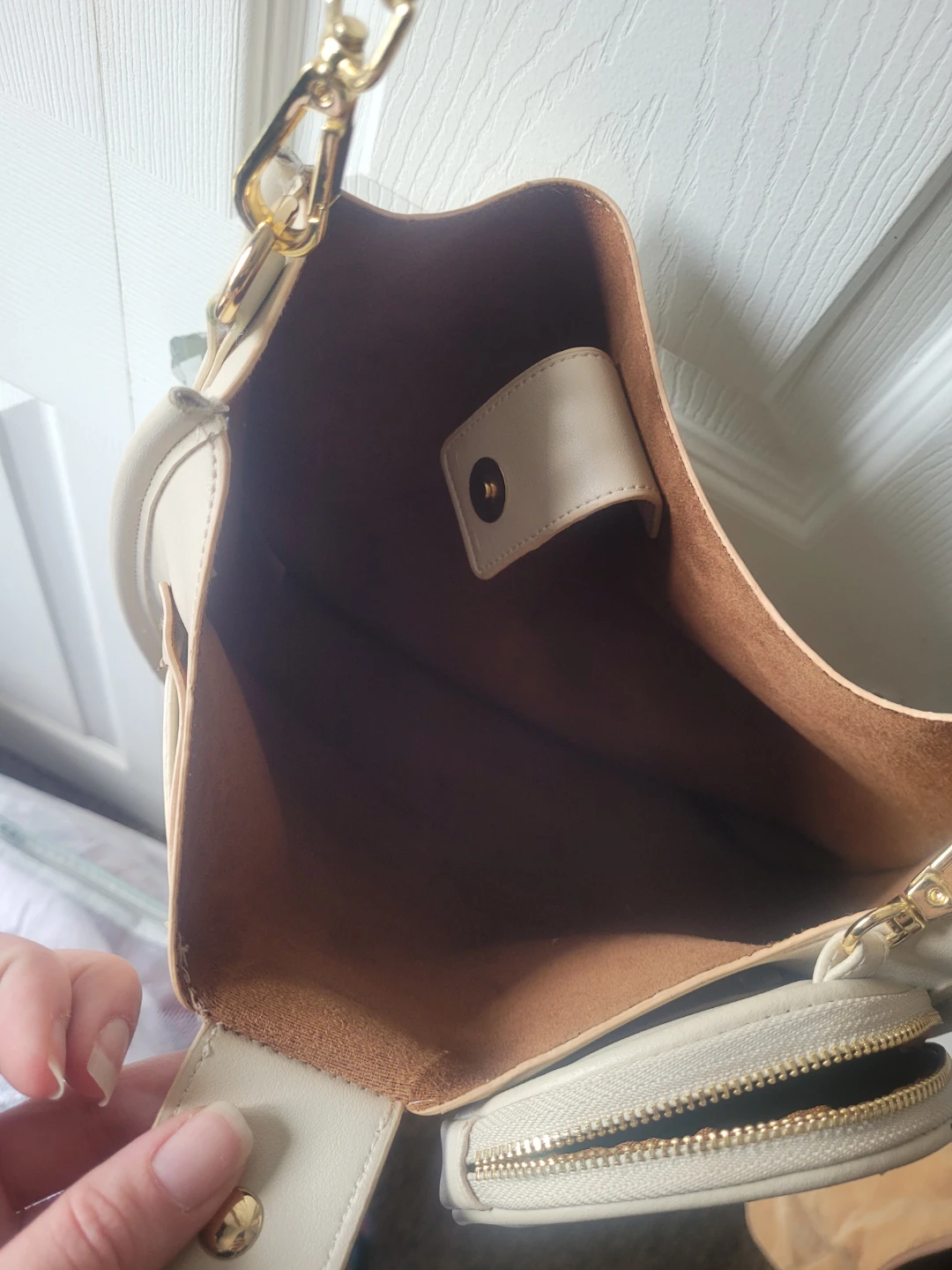 Steve Madden Cream Crossbody Bag with Coin Pouch - photo 4