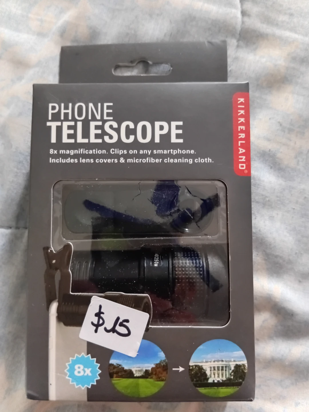 Kikkerland Phone Telescope - 8x Magnification
