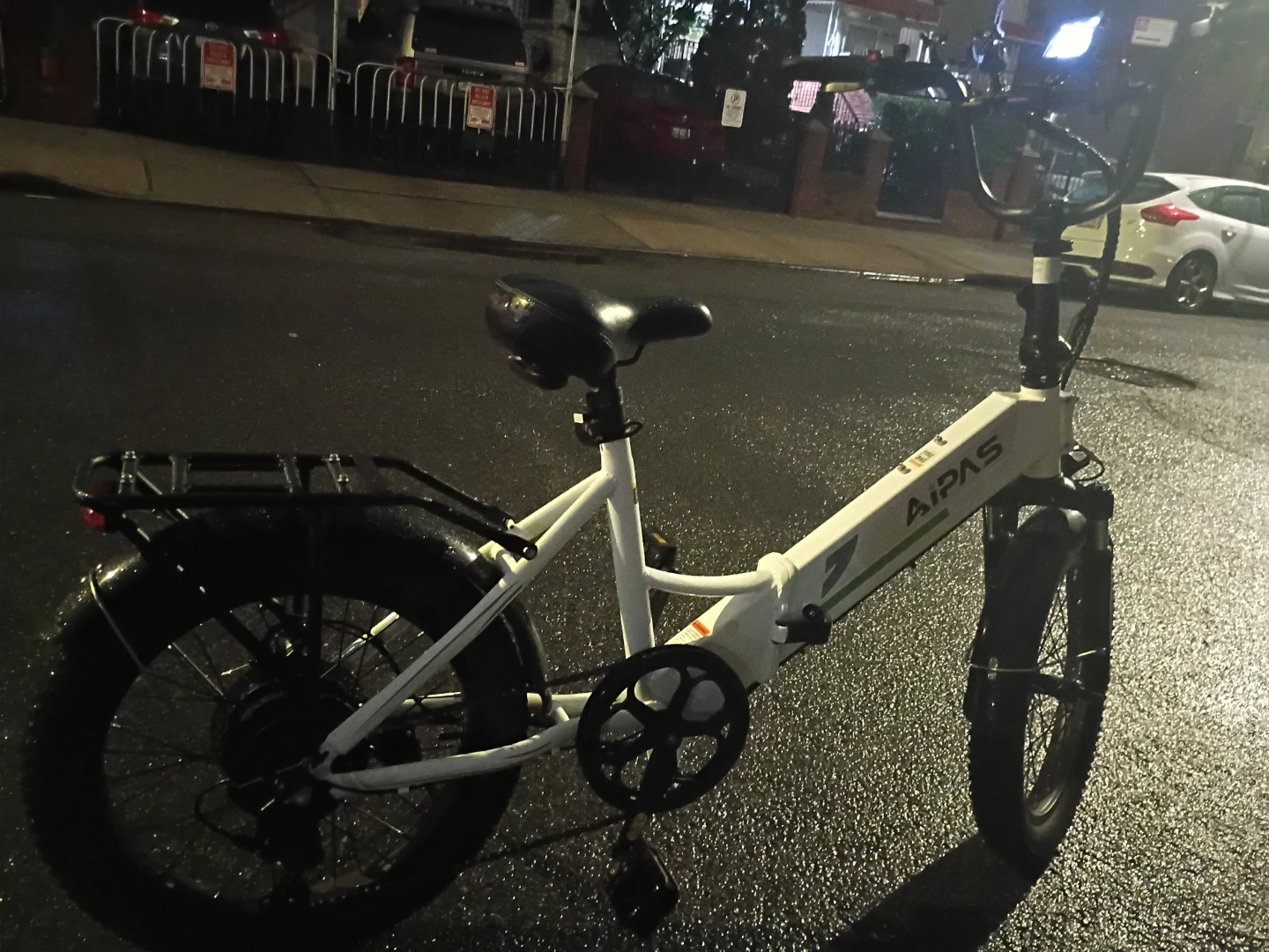 Aipas Folding Electric Bike - White - photo 2
