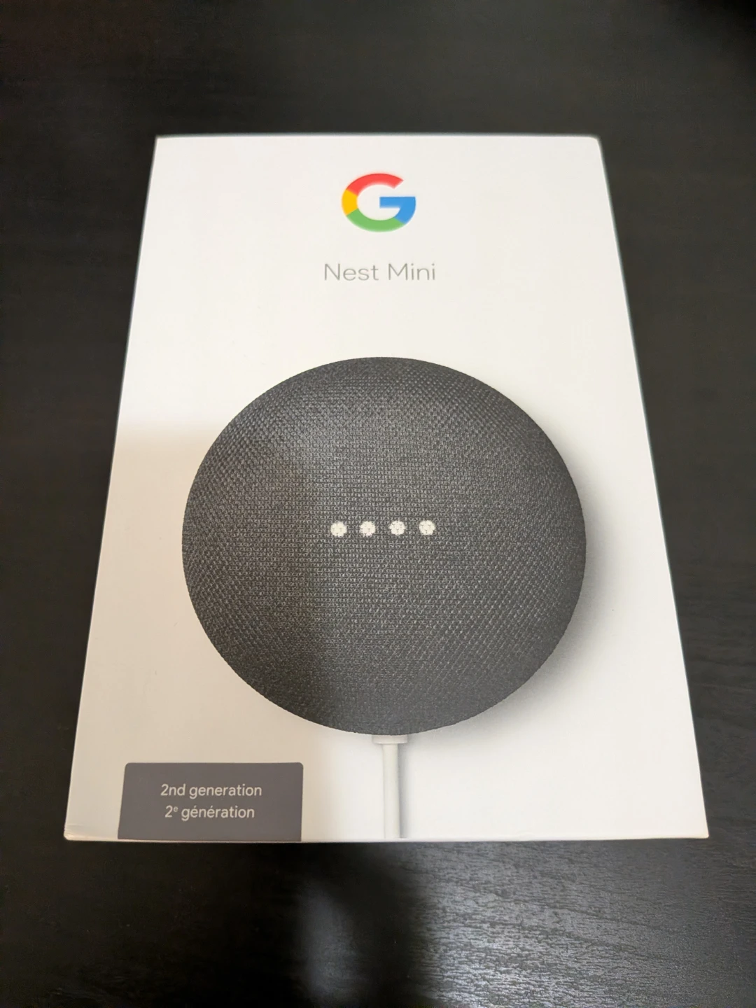 Google Nest Mini (2nd Gen) Smart Speaker - Charcoal