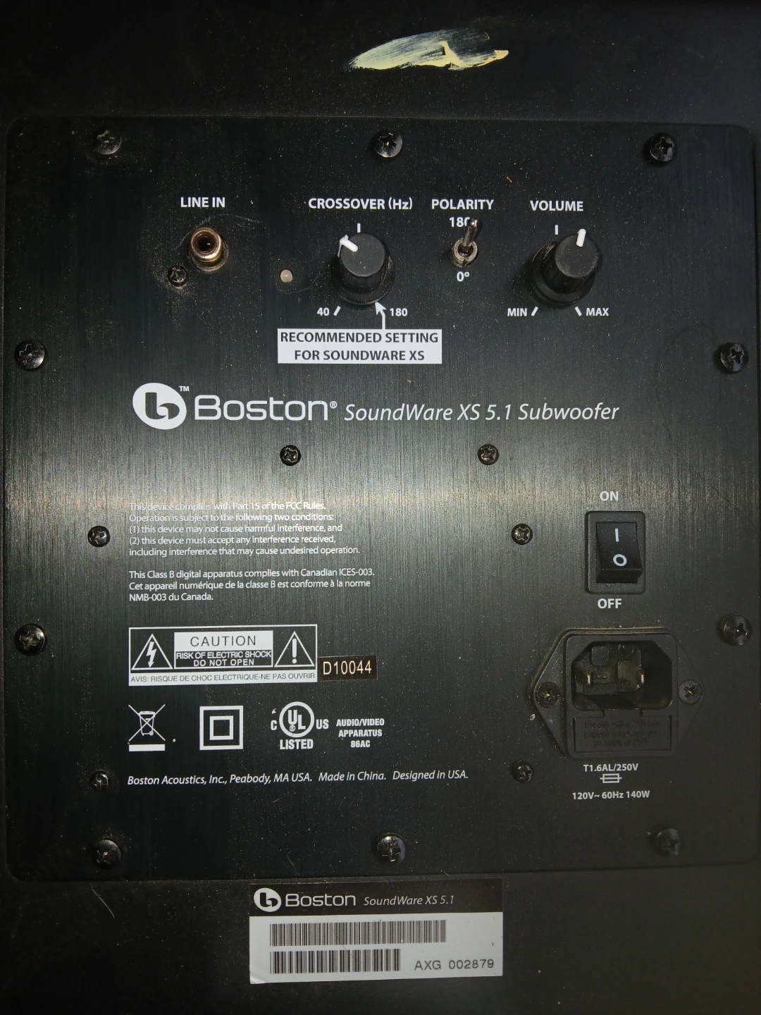 Boston SoundWare XS 5.1 Subwoofer - photo 2