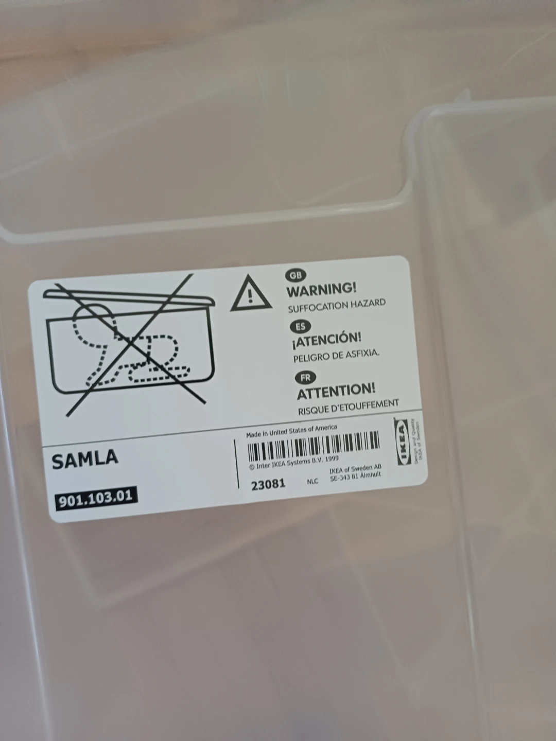 Ikea Samla under bed storage - photo 3