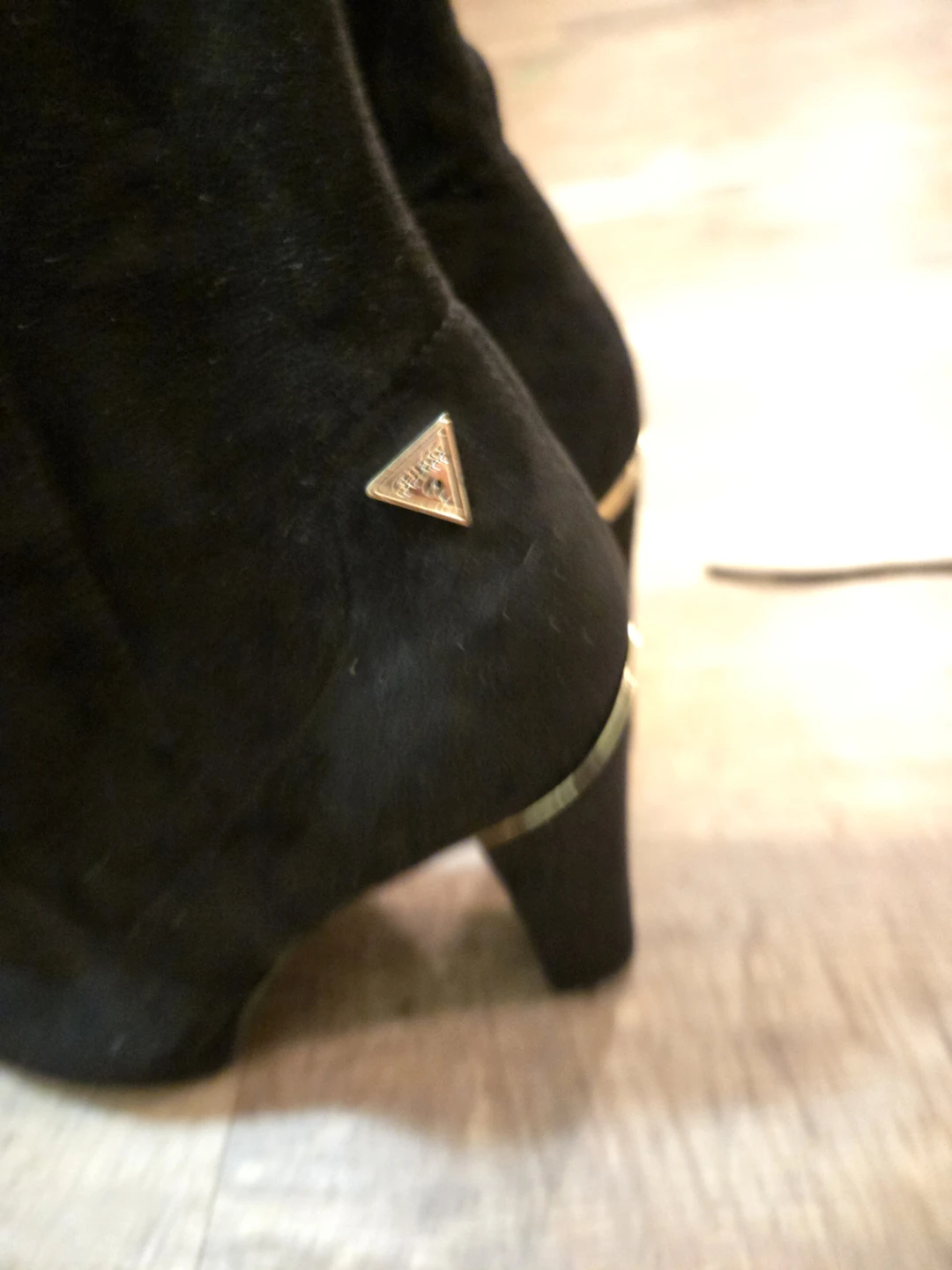 Black Suede Guess Over-the-Knee Boots - photo 2