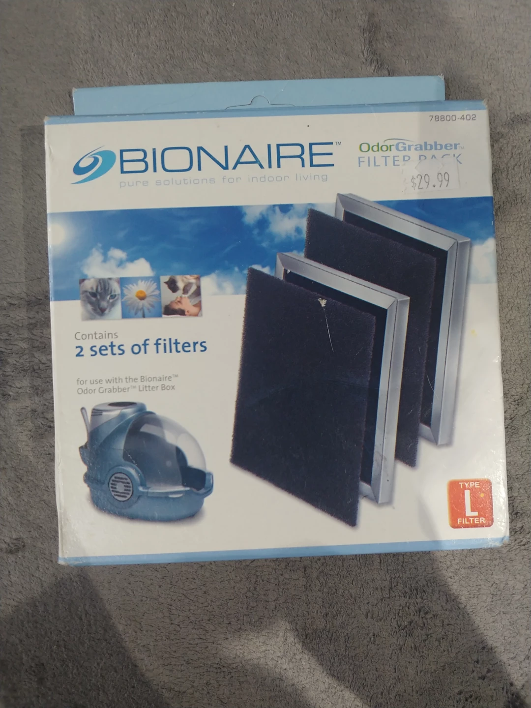 Bionaire OdorGrabber Filter Pack Type L - 2 Sets of Filters