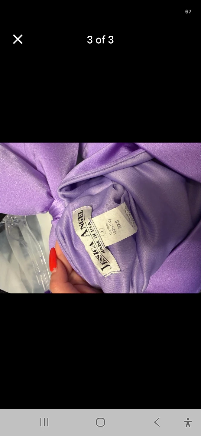 Jessica Angel Lavender Mermaid Gown XXS - photo 3