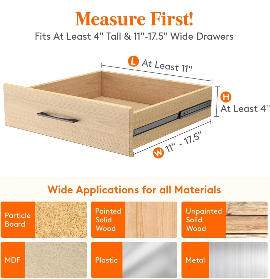 5 Pack Adjustable Drawer Dividers - photo 3