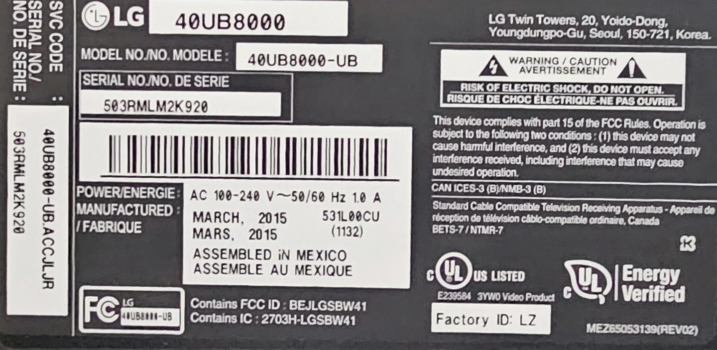LG 40UB8000 40-inch 4K UHD Smart TV - photo 5