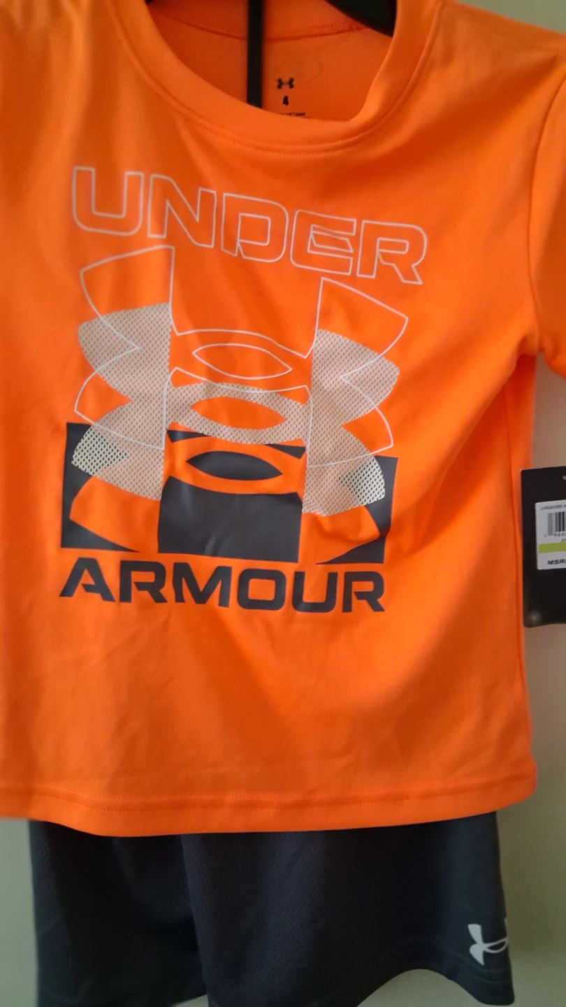 Under Armour Orange Blast 2 Piece Set Size 4