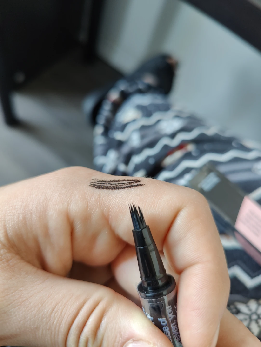 ANGLICOLOR Square Microbladed Eyebrow Pencil - Black