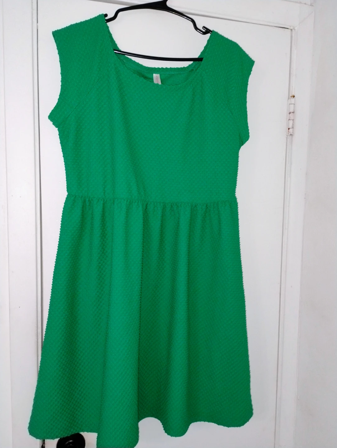 Green Textured Dress XL/TG