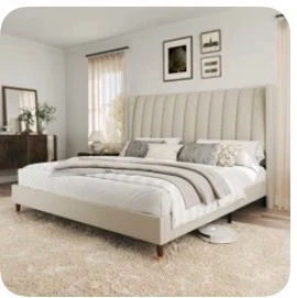 Latitude Run Beauviore King Bed Frame