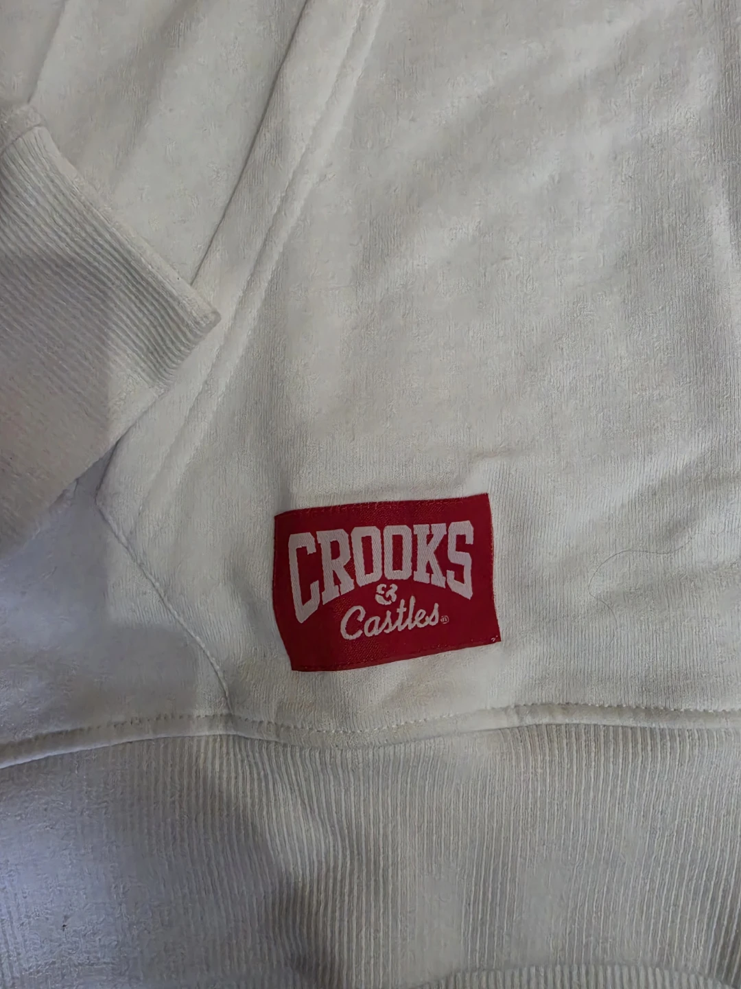 Crooks & Castles White Hockey Fight Zip-Up Hoodie(NWT) - photo 3
