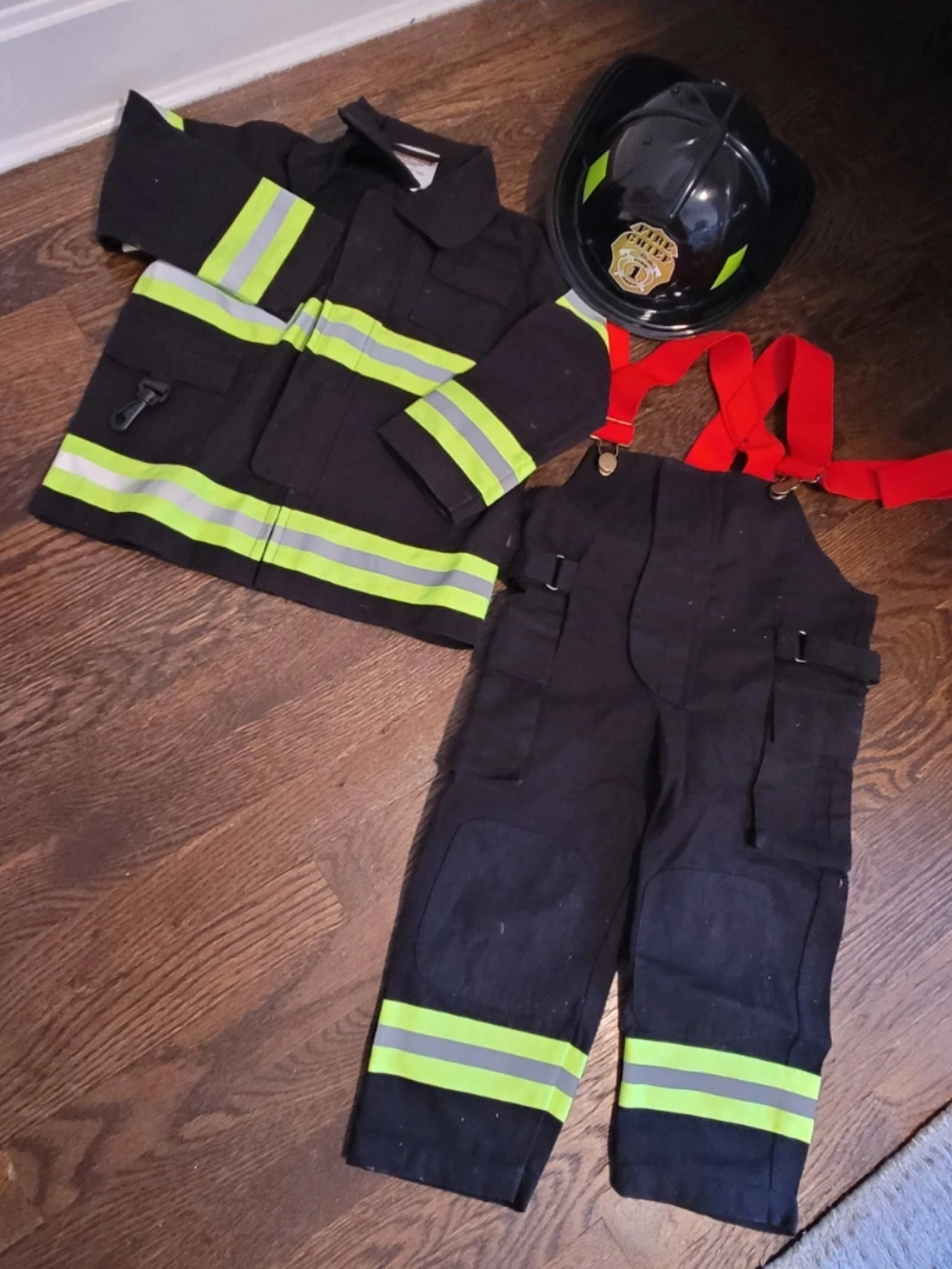 Kids Fire Chief Costume Set 2-3y
