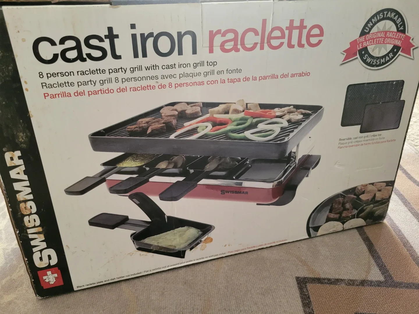 Swissmar Cast Iron Raclette Party Grill - 8 Person