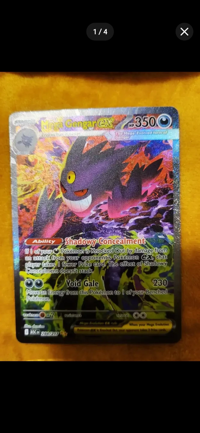 Gengar EX Pokémon Card