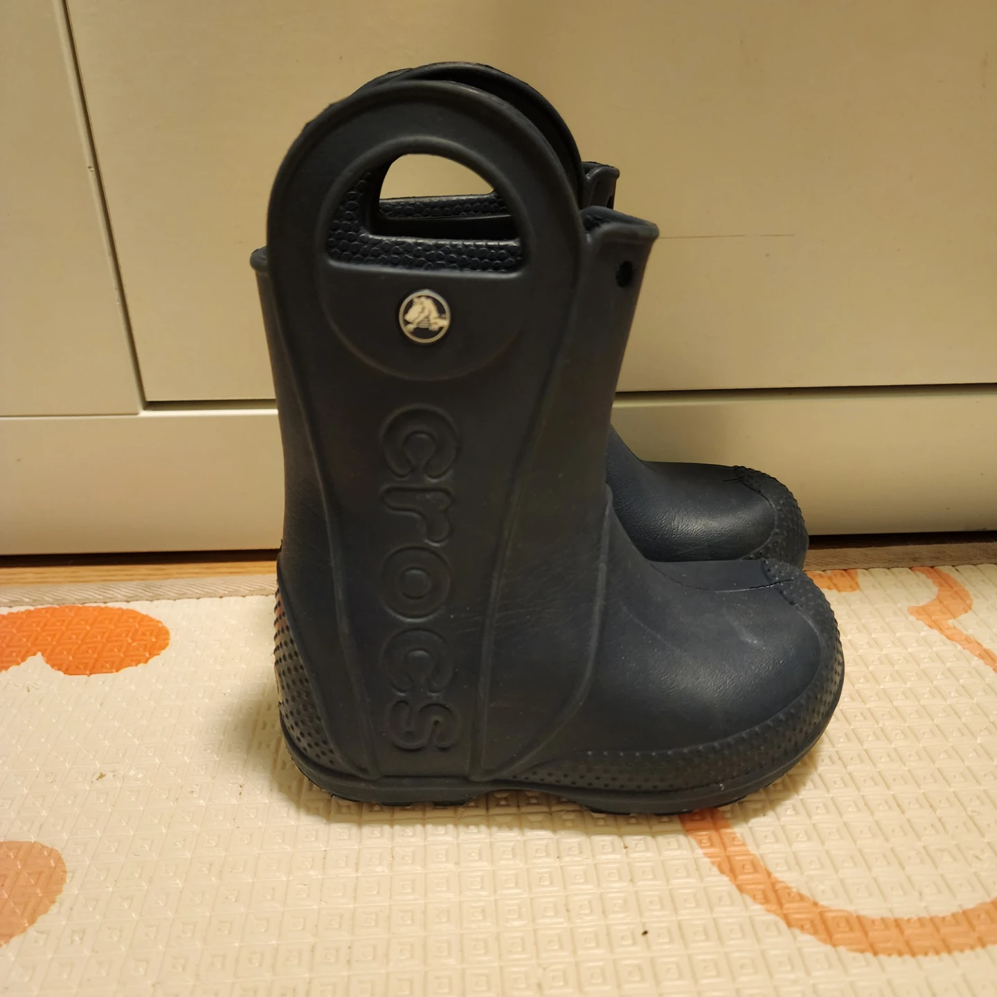 Crocs toddler Rain Boots - Navy Blue - Size 8