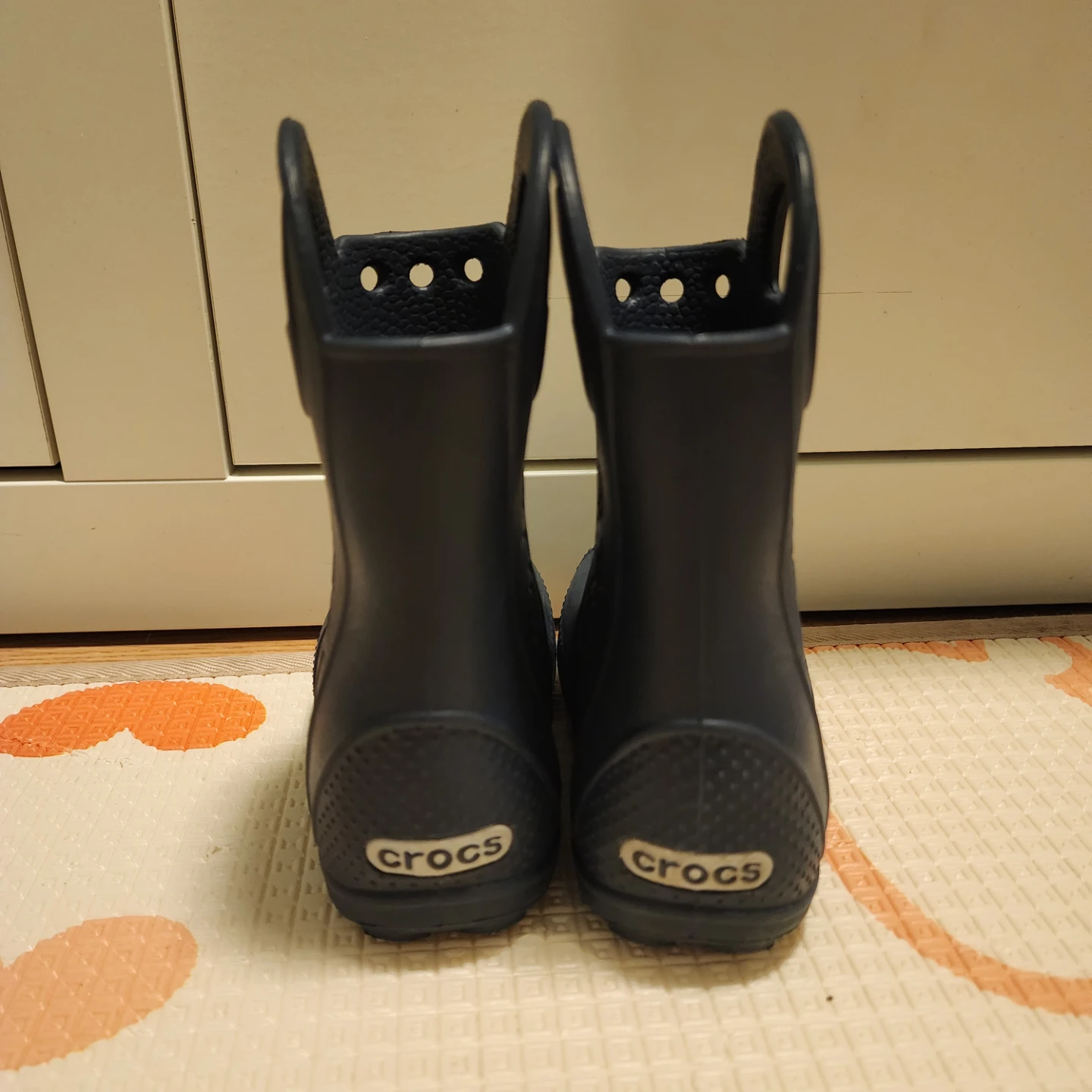 Crocs toddler Rain Boots - Navy Blue - Size 8 - photo 2
