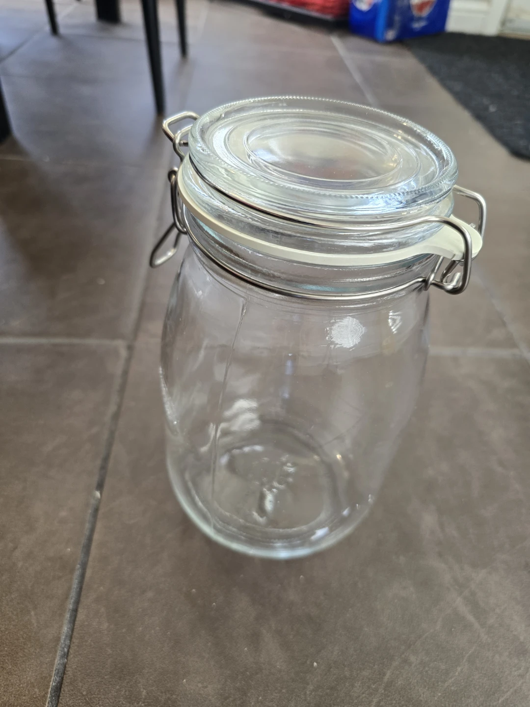 Glass Jar with Clamp Lid