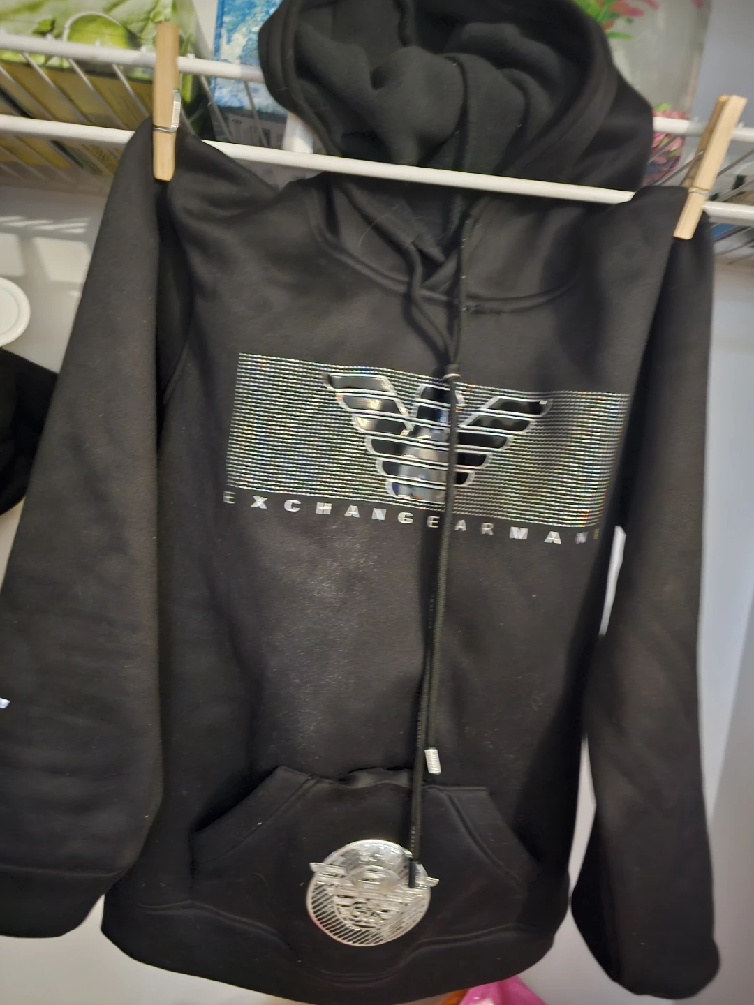 Black Armani Exchange Hoodie