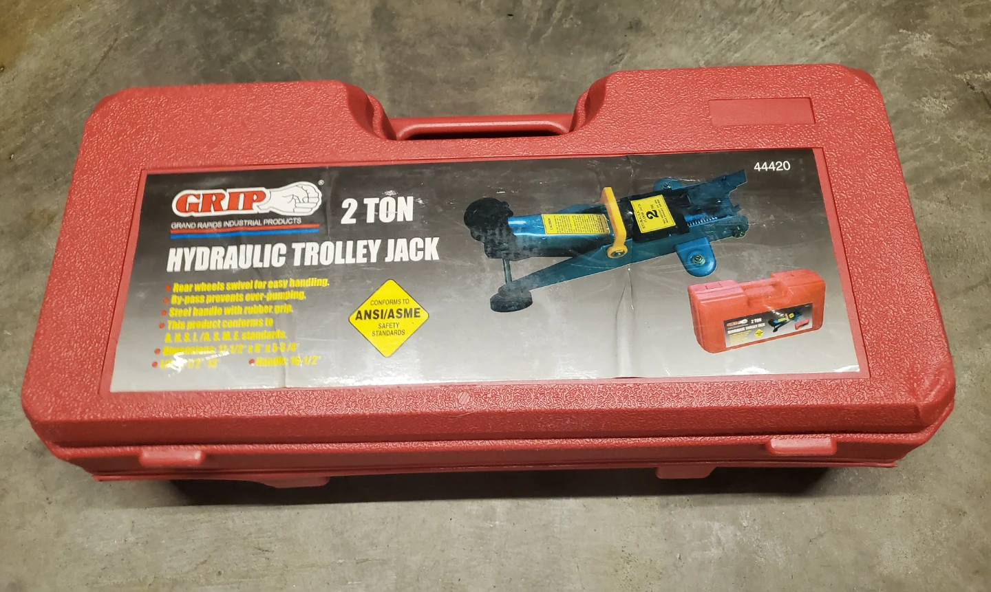 GRIP 2 Ton Hydraulic Trolley Jack