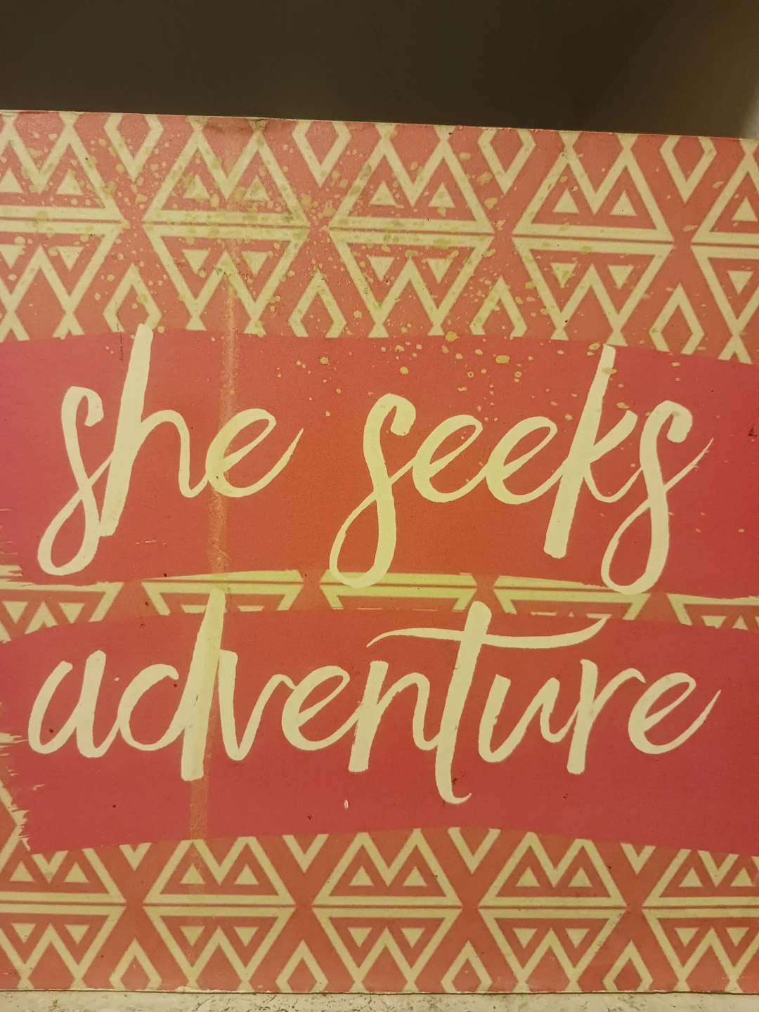She Seeks Adventure Wall Decor Sign