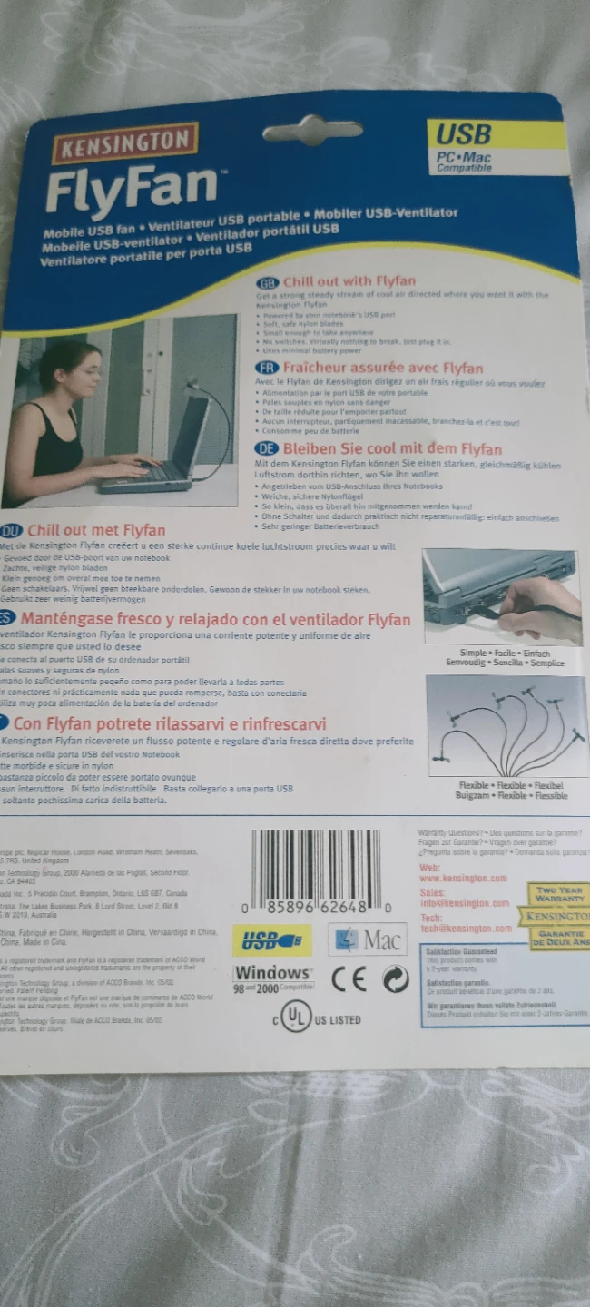 Kensington FlyFan USB Mobile Fan - photo 2