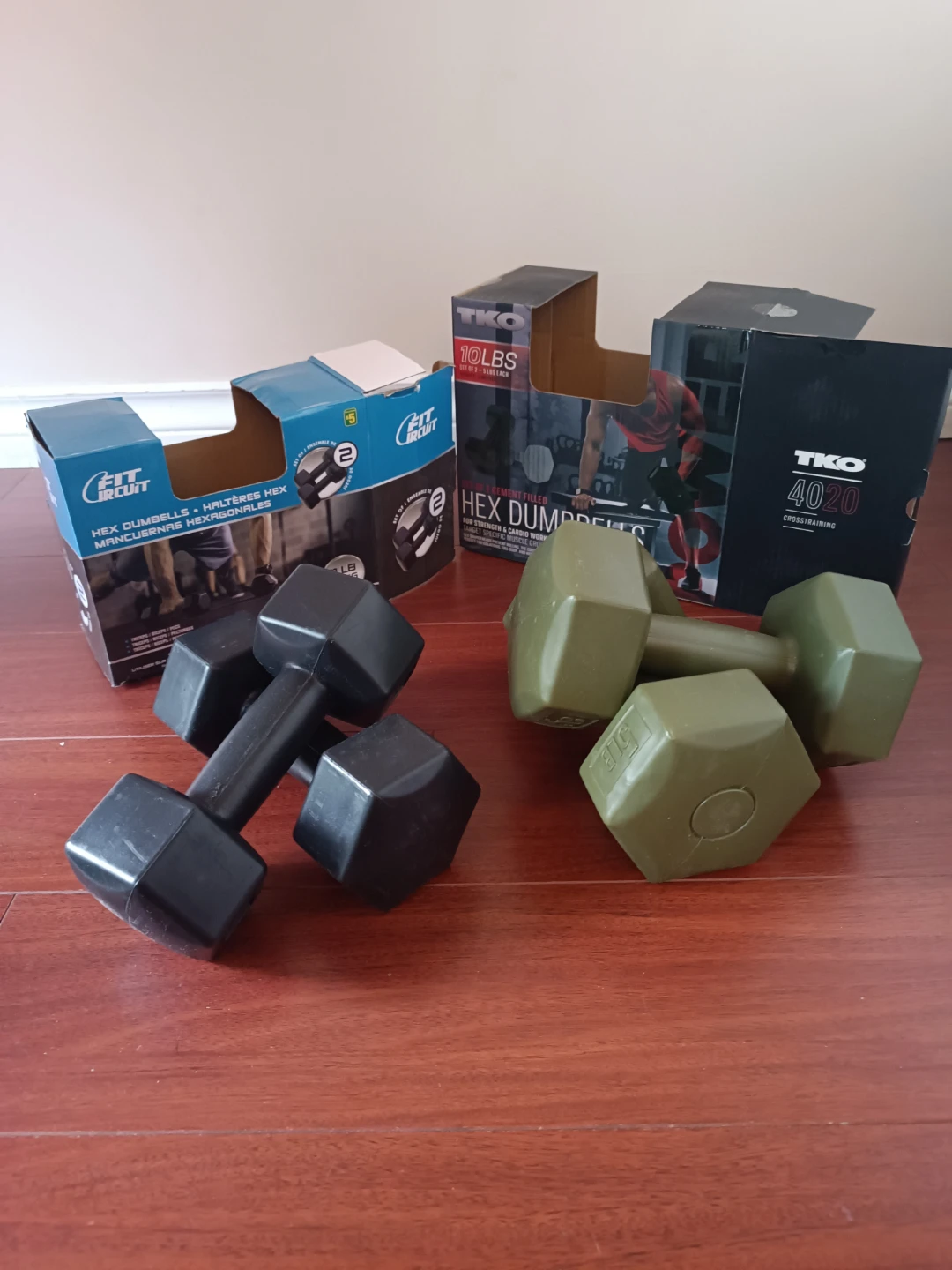 Fit Circuit & TKO Hex Dumbbells
